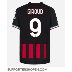 AC Milan Olivier Giroud #9 Hemma Matchtröja 2022-23 Kortärmad